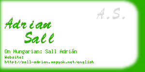 adrian sall business card